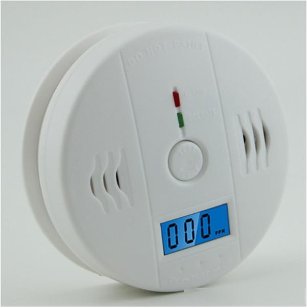 

lcd co sensor work alone built-in 85db siren sound independent carbon monoxide poisoning warning alarm detector
