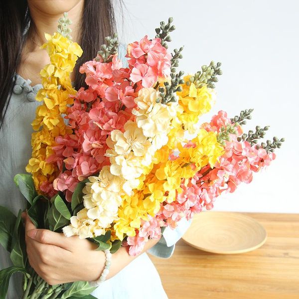 

simulation diy lavender branch decoration christmas wreath violet 90cm flower fake party wedding flowers artificial bouquet vase bbyehy