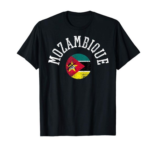 

mozambique flag vintage retro sports national africa proud t-shirt