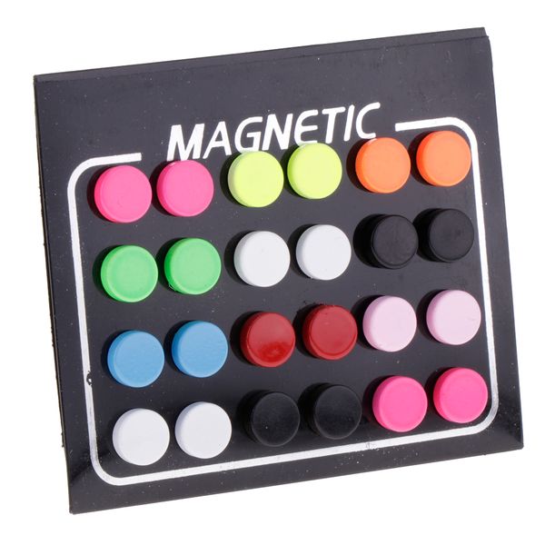 

12 пар mens женщин смешанный цвет магнитный клип на ухо stud нет отверстия серьги 8мм, Golden