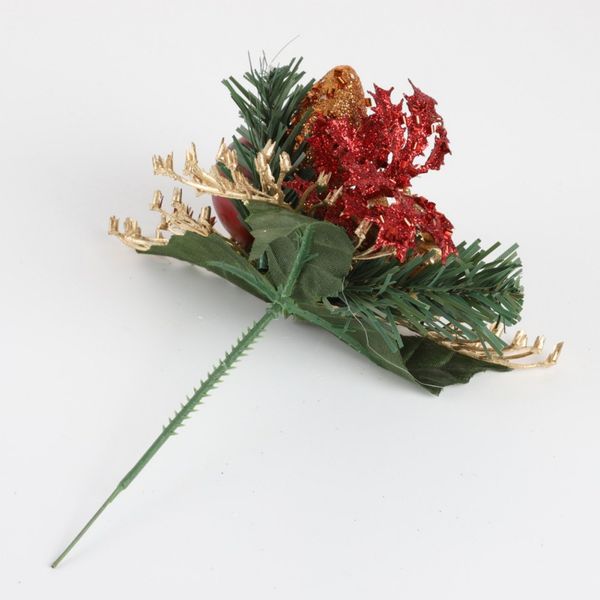 

artificial pine stems christmas flowers ornament fake pine cone gift box flower arrangements wreath home winter decor