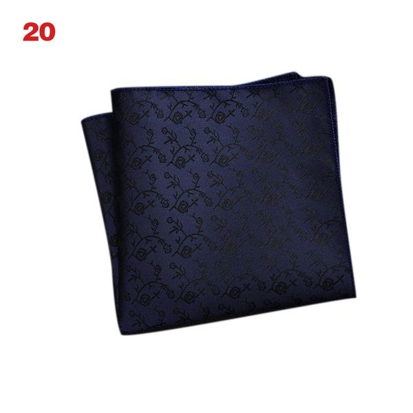 

bow ties ly men's handkerchief striped floral printed hankies polyester business pocket square chest hanky cla88, Black;gray