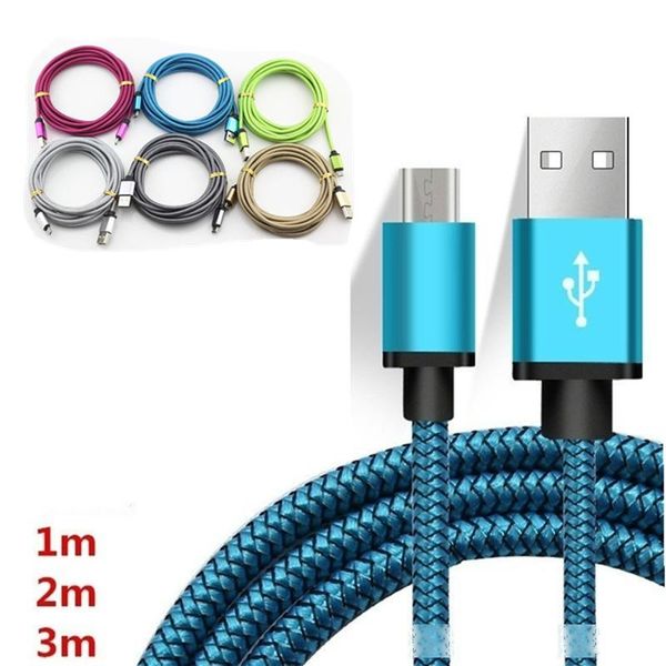 

2020 micro /type c usb cable data sync charging adapter aluminum alloy adapter for samsung s10 s9 note9 s6 huawei android phone 10ft/6ft/3ft