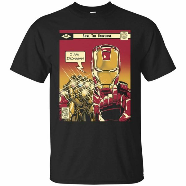 

i am iron man t-shirt thanks for all endgame tony stark men black s-5xl gift funny tee shirt