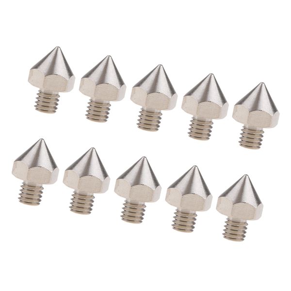 

10pc silver m6 nozzle extruder nd 0.4mm 3.0mm for 3d printer accessories