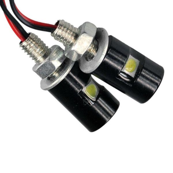 

2pcs white led license plate screw bolt light bulb 12v for motorcycle atv utv