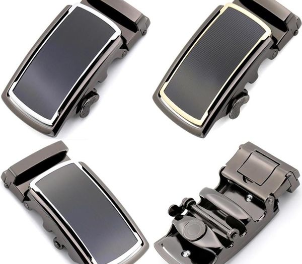 

genuine men's belt head, belt buckle, leisure head business accessories automatic buckle width 3.5cm luxury fashion gh101, Black;brown