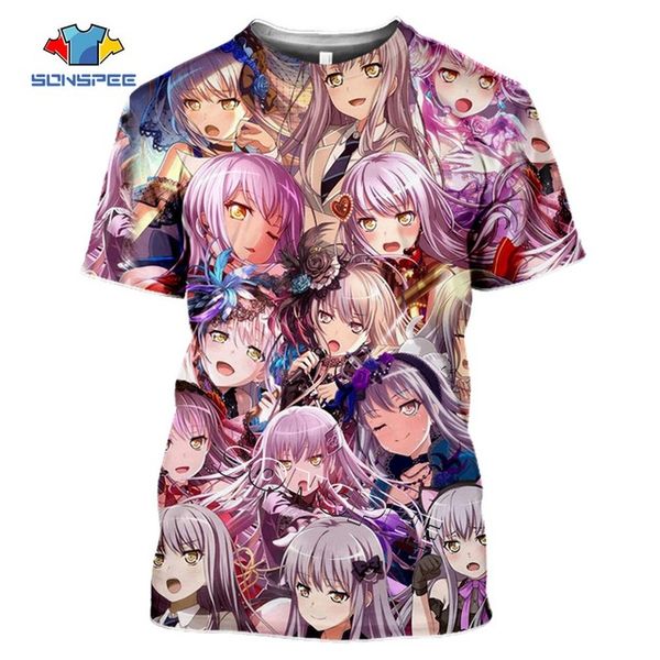 

summer anime loli game re zero rem homme 3d print shirts hentai plus size horror men clothing