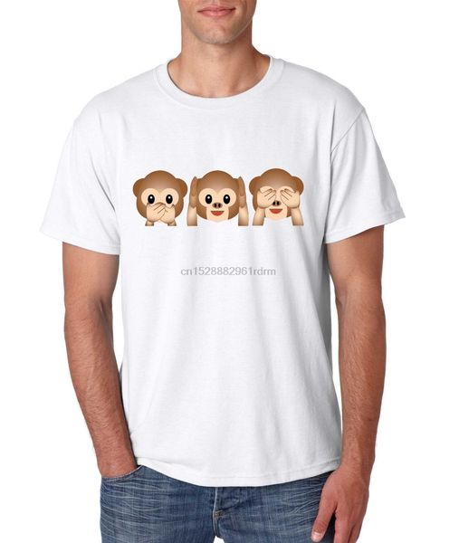

mens tee shirt 3 monkey shirt cool fun nice gift 2020 summer new men cotton short sleeve t-shirt brand fashion casual tees