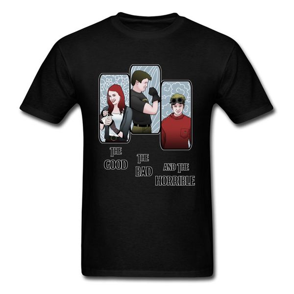 

poker card good bad & the horrible men funny t-shirt funky birthday custom cartoon character black short sleeve t shirts