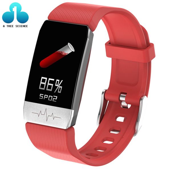 

температура тела t1s умный браслет экг сердечного ритма артериального кровяного давления кислорода мониторинг multi-спортивный режим ip67 во