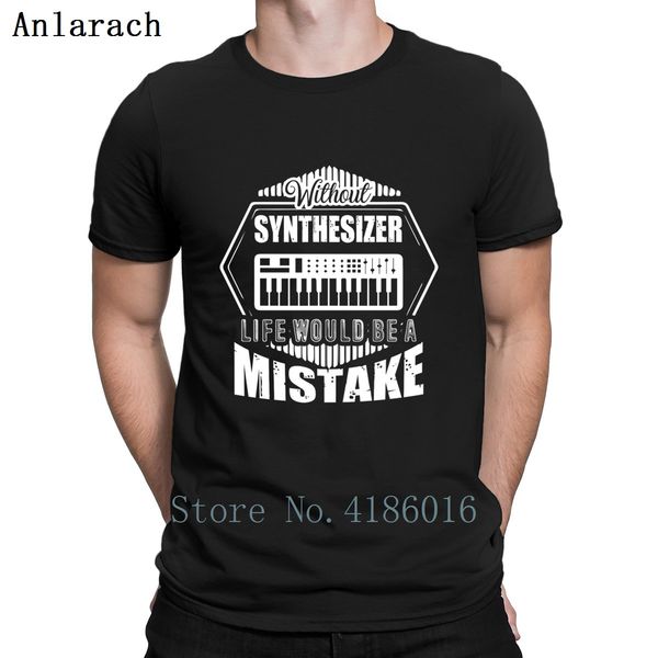

без synthesizer футболка высочайшего качества аутентичных мужского творческого tshirt мужчины хлопок hip hop spring fun