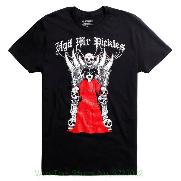 

changes mr. pickles men hail mr. pickles t-shirt black mens t shirts 2018 fashion