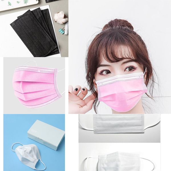 

pm2.5 anti 95 kn facemask layer protective breathable facial dust mask in pink mask stock ship in 24hrs1