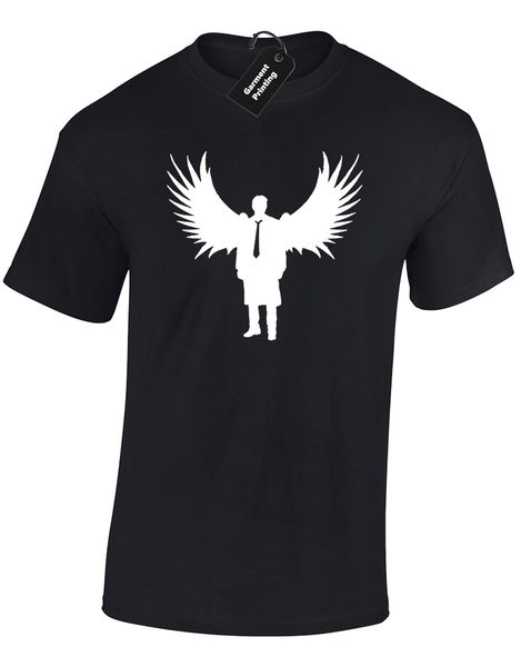 

castiel silhouette mens t shirt supernatural winchester brothers dean sam cult cool casual pride t shirt men new tshirt