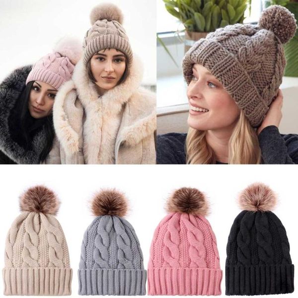 

causal winter knitted hats for women fashion keep warm manual wool knitted earmuffs soft hats girls caps female, Blue;gray