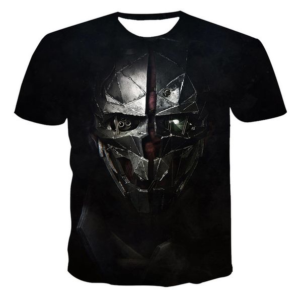 

summer new creativity skull print the 3d print shirts harajuku harajuku funny men clothing