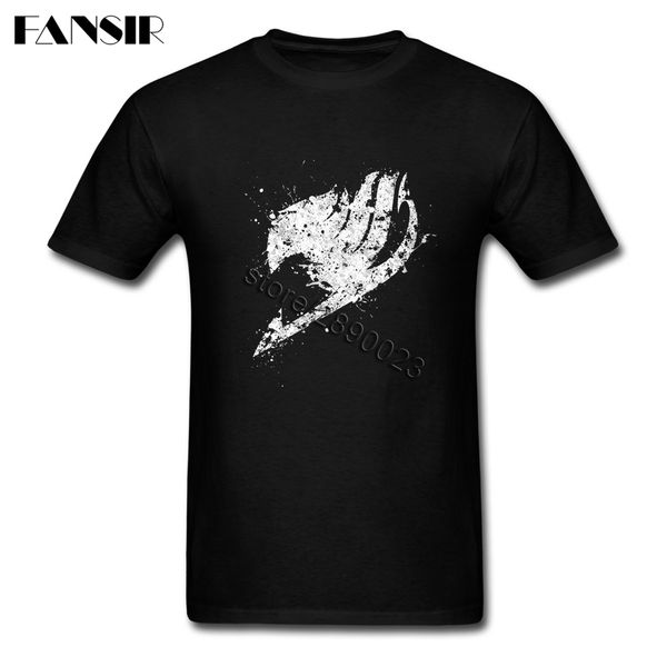 

fairy tail tshirts простые мужские футболки с коротким рукавом чистый хлопок o шеи футболку подростковых