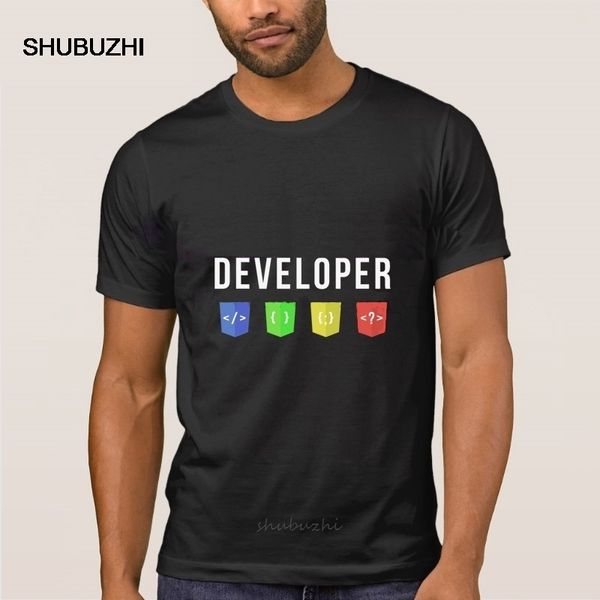 

developer web tshirt designs unique t-shirt for men basic solid new camisa awesome men t shirt 100% cotton anti-wrinkle