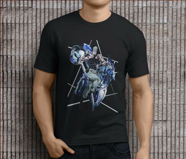 

new popular jojos bizarre adventure heroes mens black t-shirts s-3xl