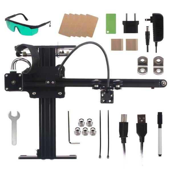 

neje master 3500mw micro laser engraver engraving marking machine router cutter printer for metal/hard wood/plastics