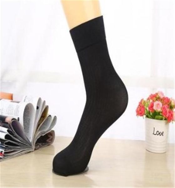 

socks mens designer pure color socks mens cotton breathable mid brief socks fashion mens comfortable formal, Black