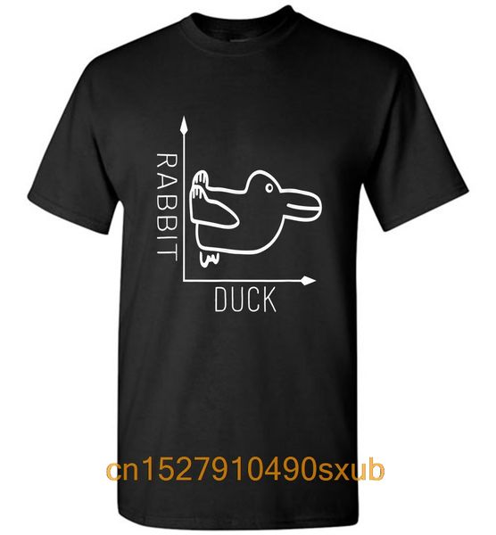 

men's new cool 2020 latest fashion wittgenstein rabbit duck philosopher men t-shirt