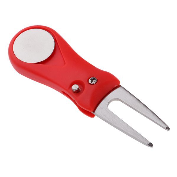 

golf divot repair tool - прочный 304 из нержавеющей стали switchblade с отделяемым маркером ball