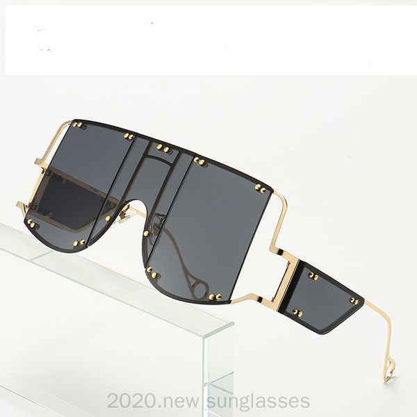 

fashion square red colors sunglasses men 2020 vintage brand designer oversize sun glasses women new shades fml, White;black