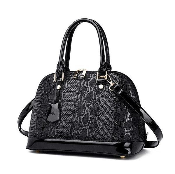 Nova moda python shell saco feminino simples e elegante bolsas bolsas de compras ombro crossbody messenger bag saco À main