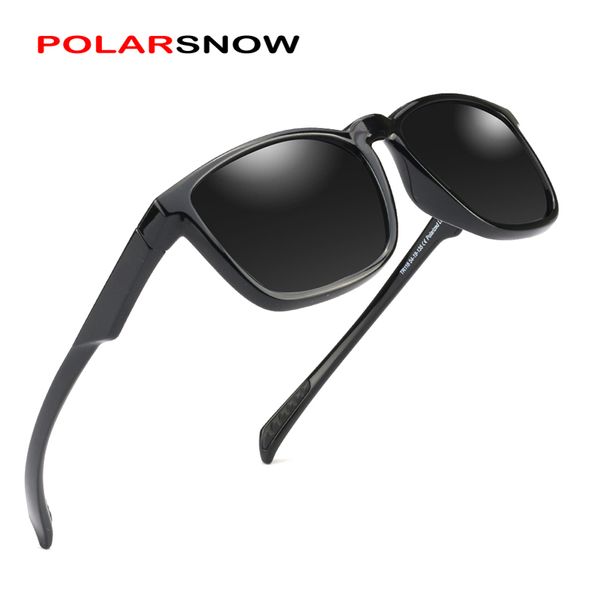 

sunglasses polarsnow brand fashion men polarized driving bright black sun glasses male eyewear, White;black
