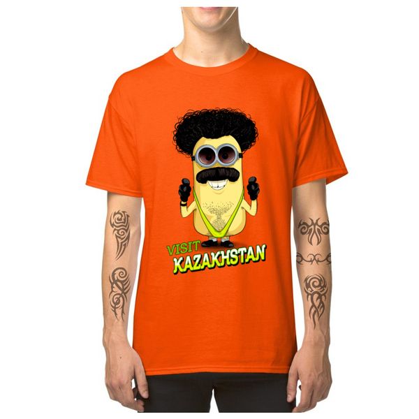 

men's t-shirts borat minion super funny t shirt 2019 summer clothes beach holiday male cartoon tees cotton fabric