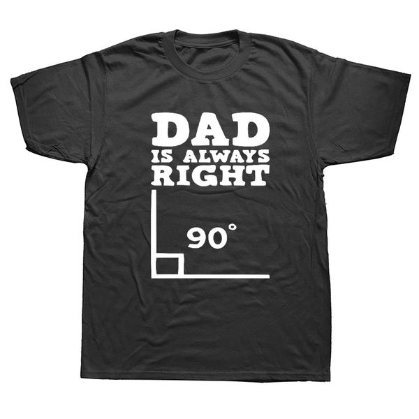 

забавный папа всегда прав graphic t-shirt mens лето стиль мода короткие рукава крупногабаритные streetwear футболки