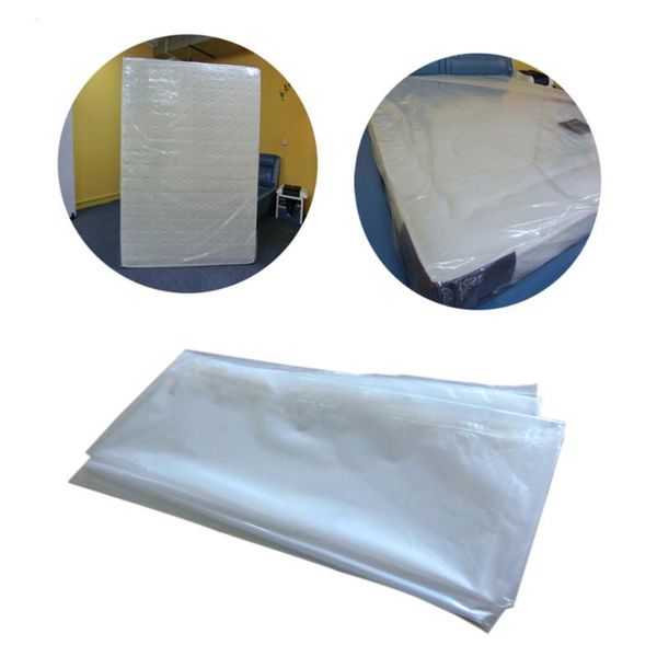 

1pc plastic film mattress cover pe waterproof mattress sleeve cover for l shop