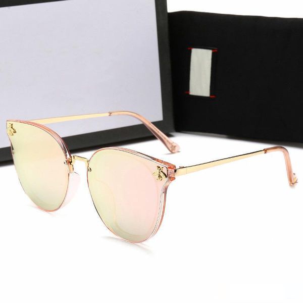 

new fashion mens designer polarized sunglasses womens luxury little bee sun glasses uv400 sunglasses with case and box, White;black