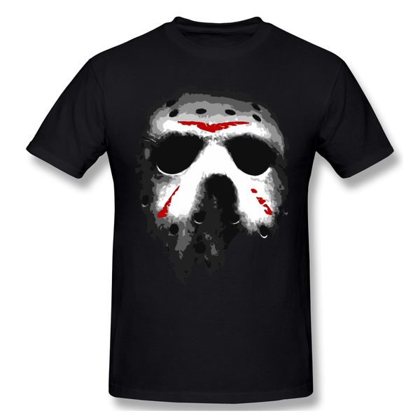 

паника t-shirt men basic tee shirt забавный дизайн пятница 13 streetwear печать homme top бесплатная доставка