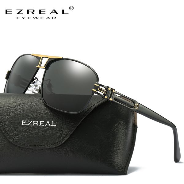 

ezreal new arrival polarized sunglasses men brand designer fashion eyes protect sun glasses with ezreal box gafas de sol a377, White;black