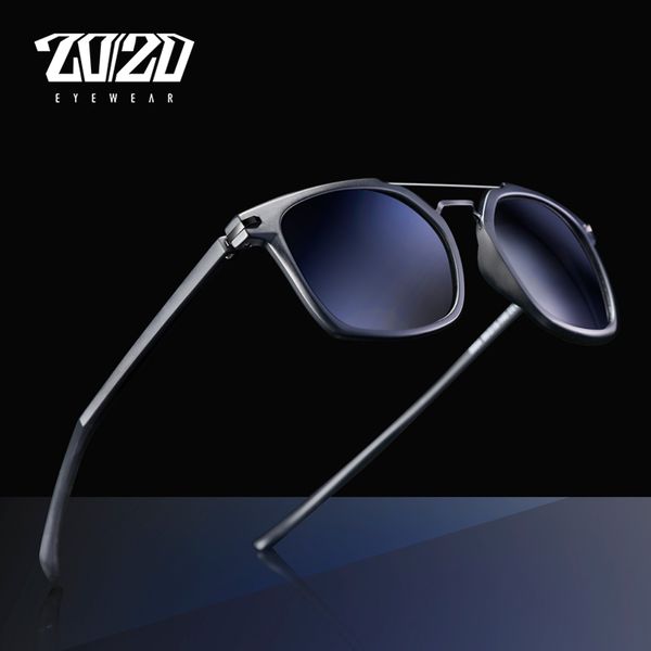 

sunglasses 20/20 brand design classic polarized men driving tr90 frame goggles uv400 gafas 5004, White;black