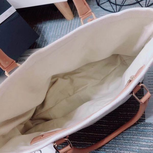 

new luxury jumbo canvas handbag shoulder bags designer handbags women tote baby purse crossbody beach bag diaper bags shopping bags 44cm