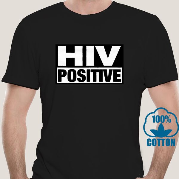 

1813d men t shirt t-shirt hiv positive turquoise tshirts women t-shirt
