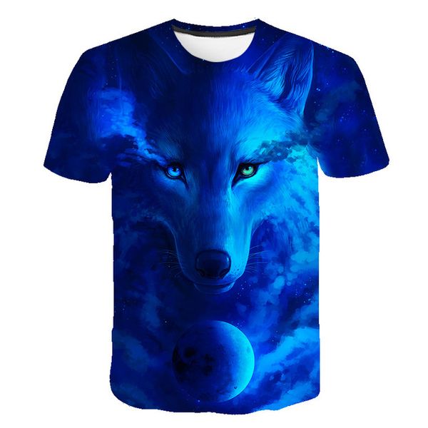 

wolf animal cool wolf male 3d print shirts oversized plus size graphic men clothing