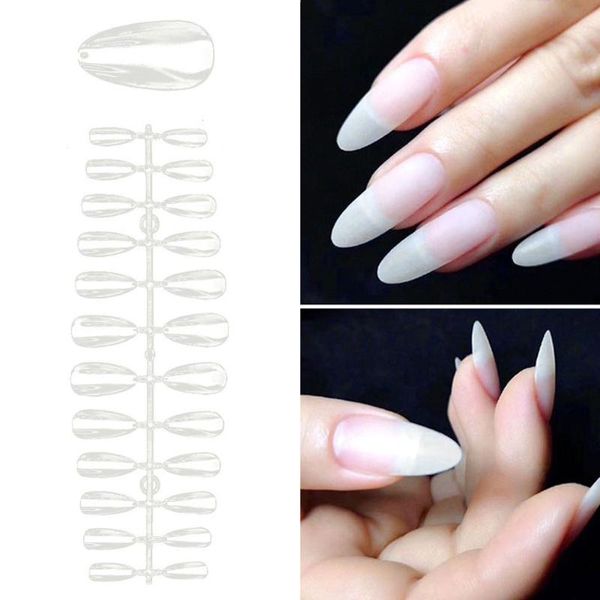 

false nails 504pcs nail full cover acrylic gel uv manicure design set diy tool art tips, Red;gold