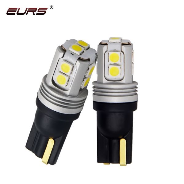

2pcs w5w led t10 led bulbs canbus 3030 10 smd for car parking position lights interior map dome lights 12v 24v white auto lamp