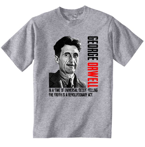 

george orwell - new cotton grey tshirt shirt many colours classic quality high t-shirt xxxtentacion discount