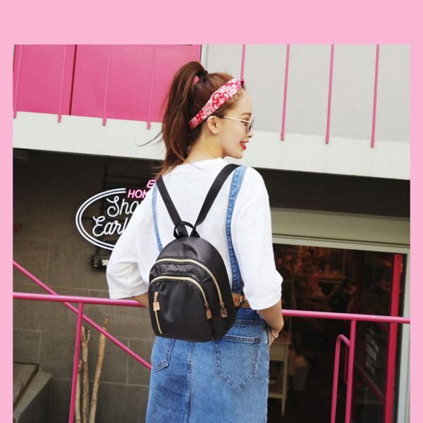 

backpack women leisure back pack ladies knapsack casual nylon cloth travel bags for school teenage sale