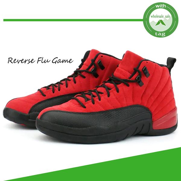 

2021 reverse flu game 12 12s basketball shoes jumpman wing ov white reflective sunrise university gold bulls fiba cny sport mens sneakers