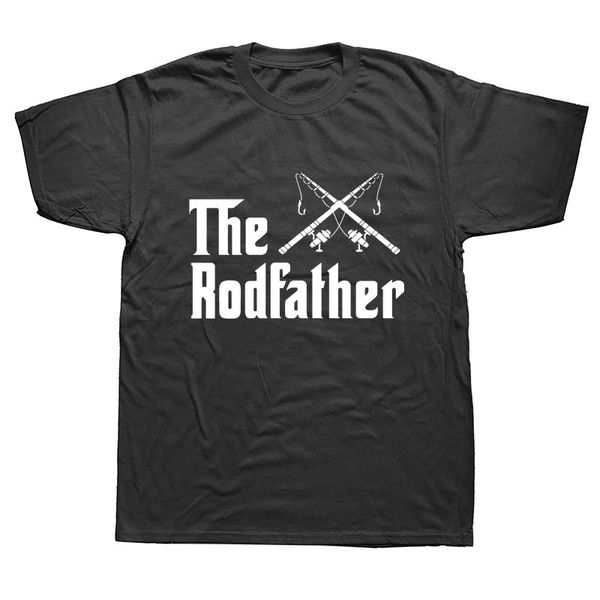 

the rodfather funny mens fishinger t shirt birthday gift for dad grandad short sleeve cotton t-shirts