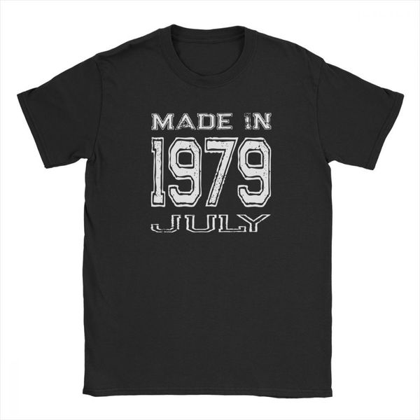 

midnite star made in july 1979 birth year t-shirt for men birthday gifts celebration funny tees o neck 100% cotton printed