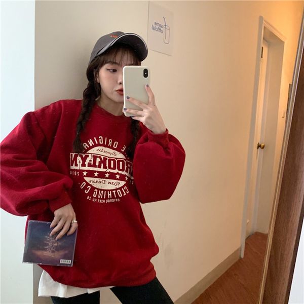 

2020 новые пальто свитера осенью и зимой тонкий марочный марочный свитером женщин модно ins корейски свободно жареная улица пальто dhmzd, Black