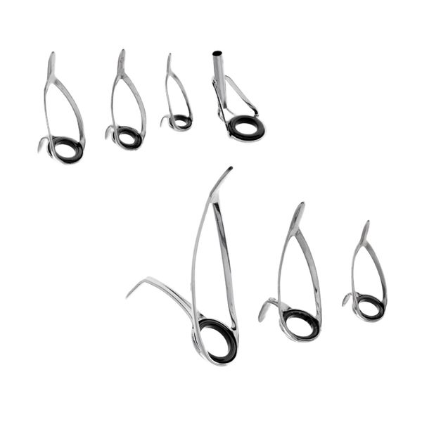 

7pcs rod repair kit mixed size fishing rod guides ring rod tip eye rings
